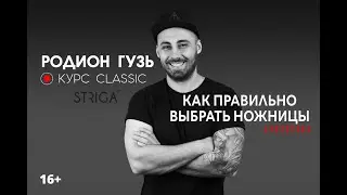 Профессиональные ножницы. Как правильно выбирать ножницы. Родион Гузь. Школа Парикмахеров STRIGA ™