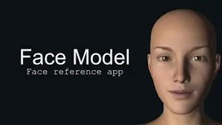 Face Model version 1.5 App Preview | 3D Head Reference Tool for Artists, Animators, and Designers
