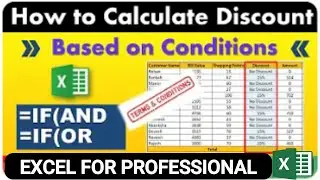 How to Calculate Discount Based on Conditions in Excel | How to Calculate Discount Percentage