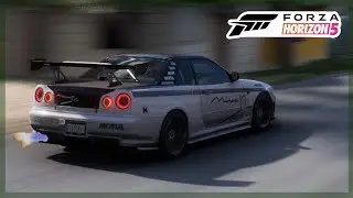 Forza Horizon 5 | Nissan R34 Skyline GTR Drift build & Customization