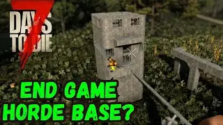 My New Favorite Horde Base Design - 7 Days to Die Alpha 21 Horde Base Tutorial Simple Late Game