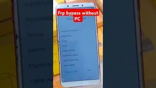 Oppo realme Frp bypass without PC OLD Model