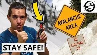 This pole releases if you're caught in an avalanche or if you fall 😮
