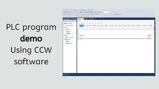 PLC ladder logic program Demo , using AB Mirco 800 Simulator PLC from Connected Components Workbench