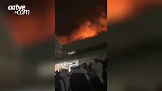 Incêndio de grandes proporções atinge frigorífico da Copacol em Cafelândia