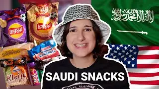 American Tries Saudi Snacks!