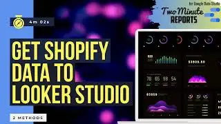 Shopify to Looker Studio (Google Data Studio) | Free Shopify Templates | Import Shopify Data | GDS |