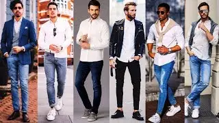 Jeans con Camisa Blanca ideas de Looks Hombres 👍
