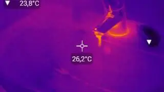 hot and coold water  (thermal imaging)