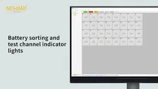 Battery sorting and test channel indicator lights