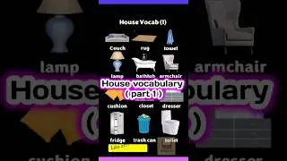 House vocabulary #englishlanguage #english #vocabulary