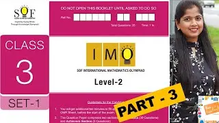 Math Olympiad (IMO) Level 2 for Class 3- SET1 - Achievers Section. Previous year exam question paper