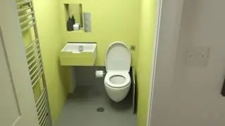 Hidden toilet in small shower room - Hidealoo’s Showerloo