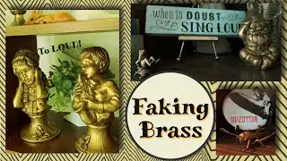 Can I make regular items look like VINTAGE BRASS?  How to get the brass look with spraypaint