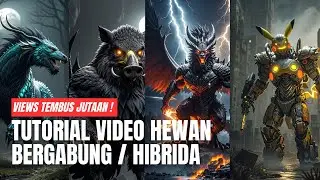 Begini Cara Membuat Video Hewan Bergabung atau Hewan Hibrida - Ide Konten Pakai Ai - Animal Fusion