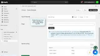 Set zones by adding group of zip codes