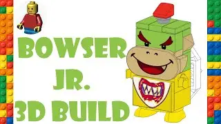 LEGO BOWSER JR 3D BUILD INSTRUCTIONS (LEGO 71367 Super Mario Mario's House & Yoshi Expansion Set)