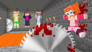 ¡ESCAPA de las TRAMPAS MORTALES en MINECRAFT 😱🔪 MINECRAFR con LAS CHICAS