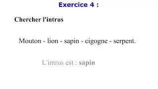 Exploration d'un milieu naturel  Exercices