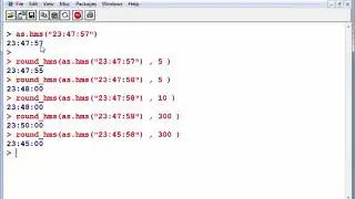 The hms R package - Truncating and rounding time data