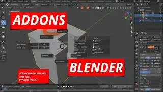 Advanced Boolean Tool -Tube tool - Dynamic parent tool ADDONS For Blender