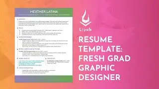 Day 12: Fresh Grad Graphic Designer || Resume Template Series