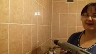 Женщина, перфоратор и кафельная плитка или как я повесила телевизор на стену