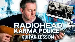 Karma Police - Radiohead Acoustic Guitar Lesson (Chord Boxes)