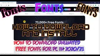 How to Download Unlimited Free Fonts for pc | How to Download Fonts From a Websites | Umar Sultan