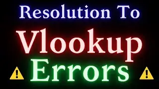 VLOOKUP Not Working 