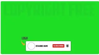 Subscribe and Bell icon Intro Green Screen | No Copyright | free intro for YouTube channel