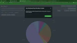 Splunk Dashboard Studio search results or job metadata token usage example.
