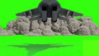Green screen fighter plane  effect