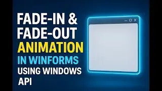 ⚡ Your WinForms Form Needs THIS Effect! | Slide & Fade Animations with C#