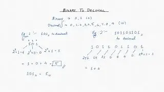 How to convert binary to decimal with examples