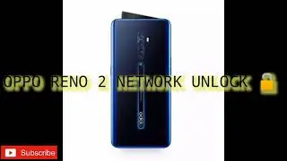 How To Oppo Reno 2 Network Unlock 🔓