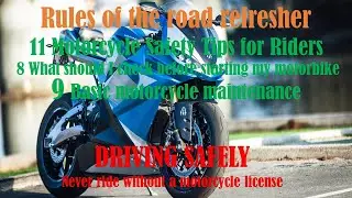 Driving ''Motorcycle'' Safely | Rule's of the Road Refresher | Watch this VIDEO B4 you hit the ROAD