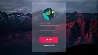 How To Make A Glassmorphism Form Design Using HTML And CSS | Glassmorphism Login Form Design CSS