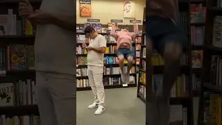 Sneaky Flip in the book store!