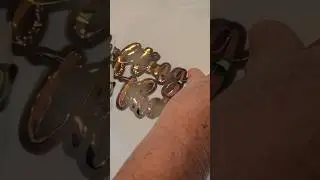 Metallic vinyl on top of infusable ink for a VERY cool effect!