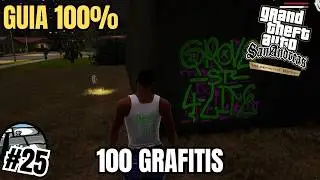 GTA San Andreas DE #25: 🟢 Ubicación de los 100 GRAFITIS en 20 MINUTOS (Guia 100%)