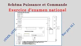 Schéma Puissance et Commande : Exercice d'examen national 2021