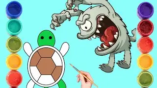 bolalar uchun toshbaqa chizish | draw a turtle for children | рисуем черепаху детям