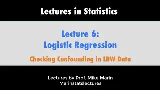 6.7 Logistic Regression: Checking Confounding in the LBW Data