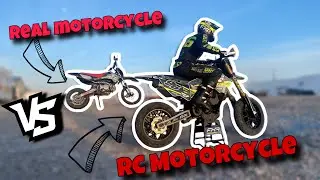 RC Motorcycle vs Real Motorcycle- Losi Promoto