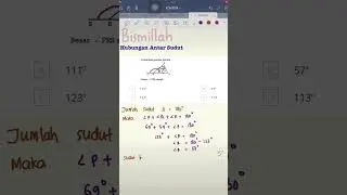 Cara mudah mencari sudut pada segitiga | Hubungan antar sudut pada segitiga | Matematika SMP