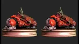 3d cross eye HD Akira turntable (model presented for 