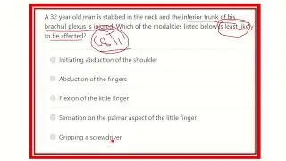 MRCS question solve (CRACK MRCS) Lower trunk of brachial plexus