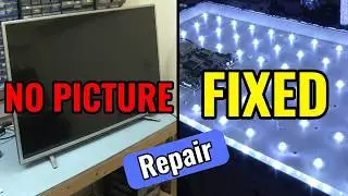 Sharp LC-CUG8461 No picture audio ok | LED Backlight Repair