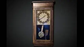 clock pendulum animation and render